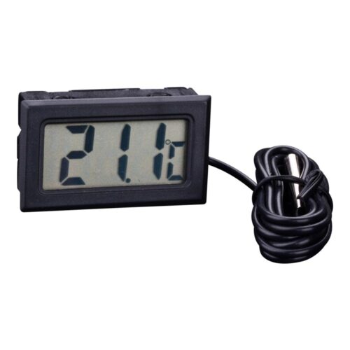 Mini digital thermometer Black.