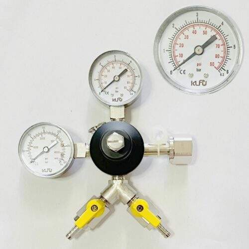 Primary Co2 regulator barb 1/4" outlet 2-way.