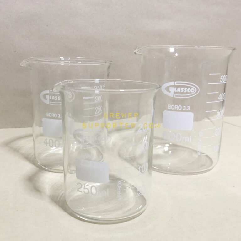 Beaker Low Form 400ml (Glassco) BrewerSupporter