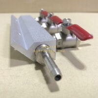 Gas manifold 3 lines 1/4" barb_