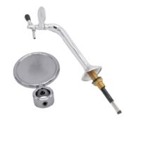 ป้าย Cobra tower Decal holder oval chrome.