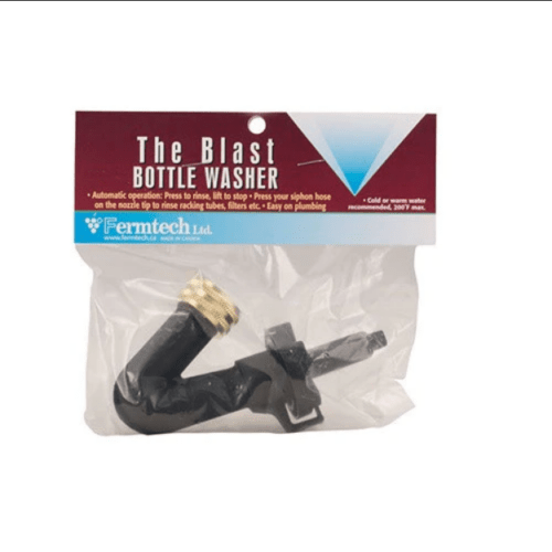 หัวต่อกับปากก๊อกสนามเกลียวนอกสำหรับล้างขวด คาร์บอย แกลลอน Fermtech The Blast Bottle Washer
