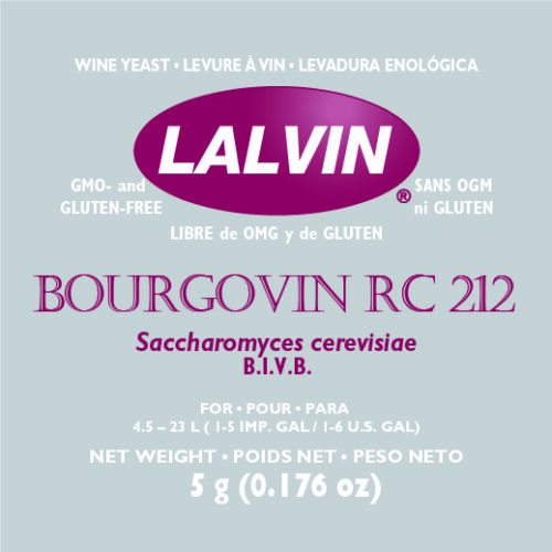 ยีสต์หมักไวน์ Lalvin Bourgovin RC212.