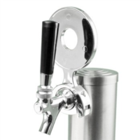 ป้าย Column tower Decal holder chrome plated plastic.