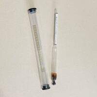 Triple scale hydrometer thermometer.