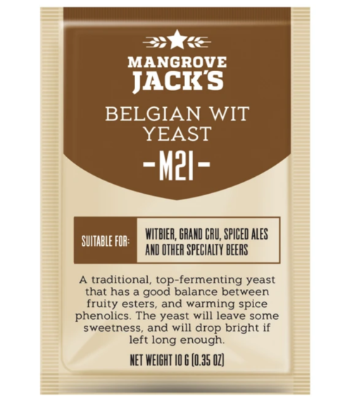ยีสต์หมักเบียร์ Mangrove Jack's M21 Belgian Wit Yeast.