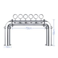 ทาวเวอร์ U-shaped beer tower for 6 taps.