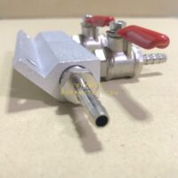 Gas manifold 2 lines 1/4" barb.