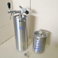 Growler 10L with tap and mini regulator.