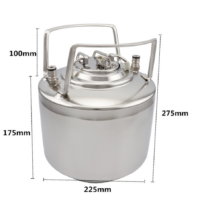 6L ball lock corny keg.