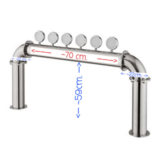U-Shaped Beer Tower_for 6 Taps_Dim