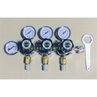 Primary Co2 regulator triple body regulator DMfit 3/8" outlet.