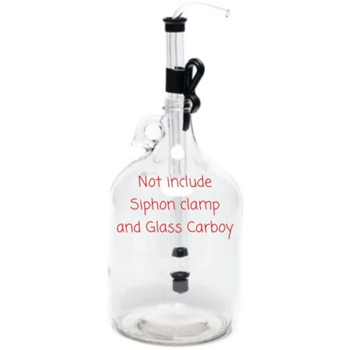 Fermtech mini auto siphon in glass carboy 1 gallon.