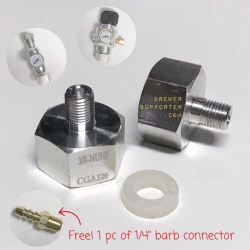 CGA320 adapter 3/8" - 24UNF for Co2 cylinder Co2 tank.
