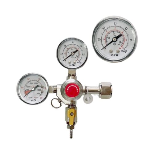 Primary Co2 regulator barb 1/4" outlet 1-way.