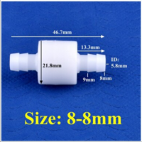 กันย้อน Pagoda hose check valve for 5/16" ID hose.