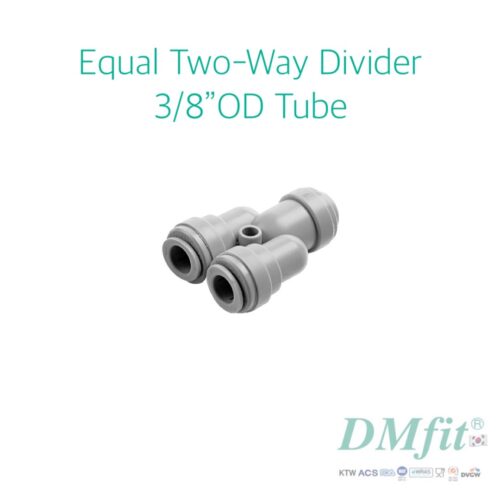 DMfit Equal Two-Way Divider Tube 3/8" OD