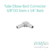 DMfit Tube Elbow Barb Connector 3/8″ OD x 1/4″ Barb