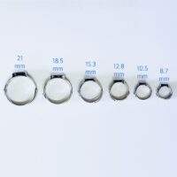 เข็มขัดรัดสายยางแบบคีมหนีบ Stepless hose clamp - size