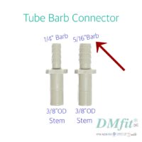 DMfit Tube Barb Connector 3/8″ Stem OD x 5/16″ Barb